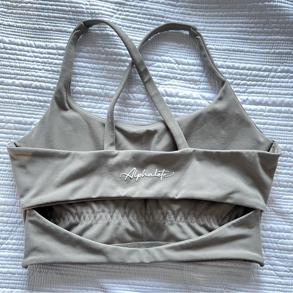 Alphalete Surface Altitude Bra Size XS Green/Grey